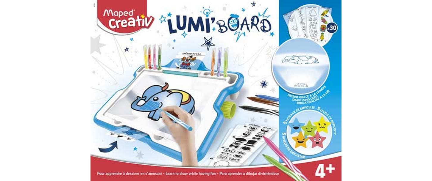 Maped Lumi Board – Maltafel-Set A4 – 16-teilig – ab 4 Jahren