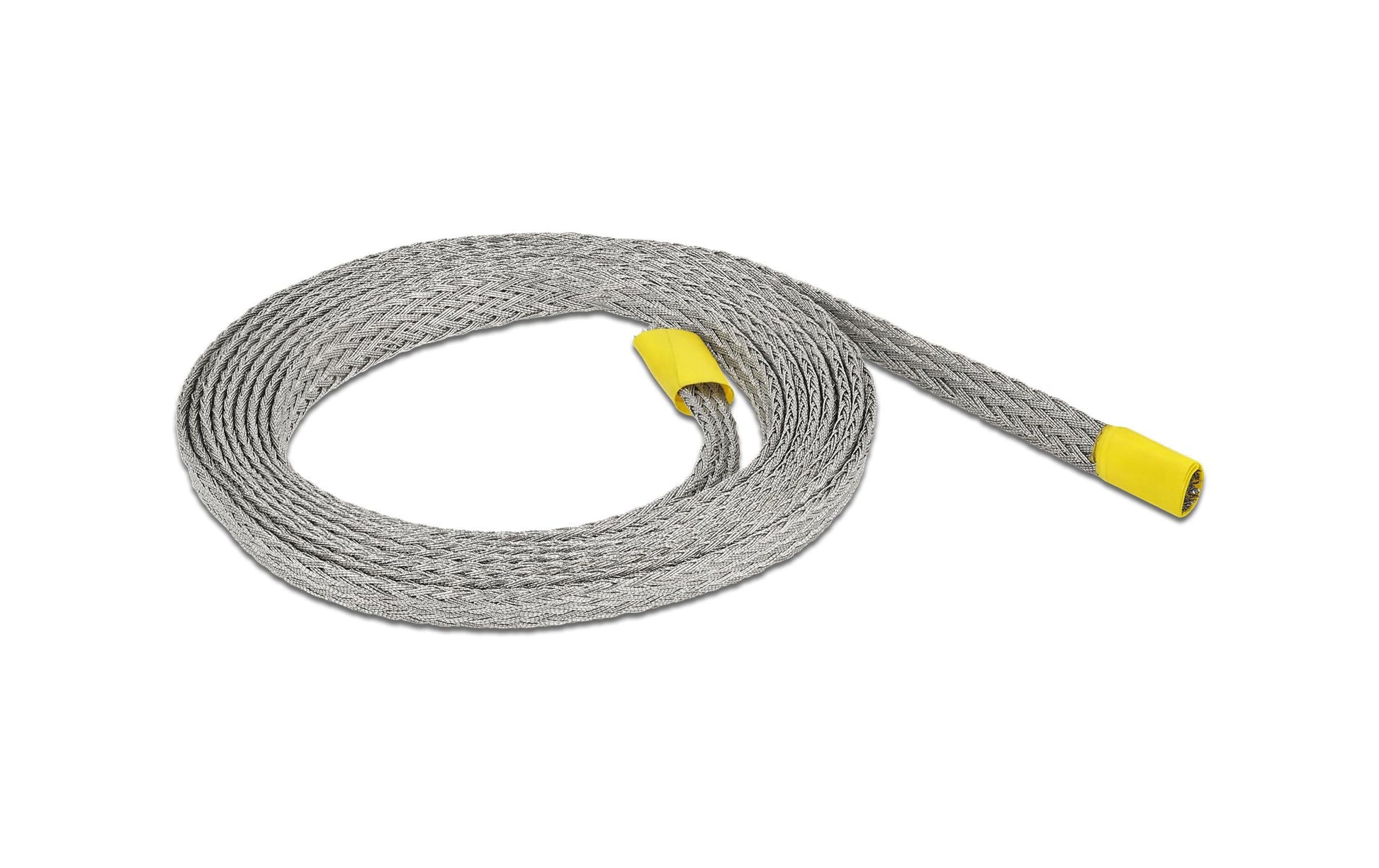DeLOCK Kabelschlauch, Ø 6 mm × 2 m, EMV-Abschirmung, dehnbar – grau