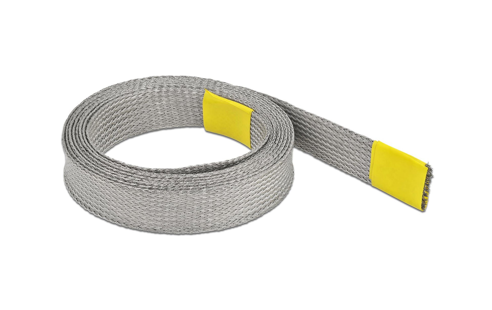 DeLOCK Kabelschlauch – Ø 15 mm, 10–23 mm – 2 m – Kupfer – Grau