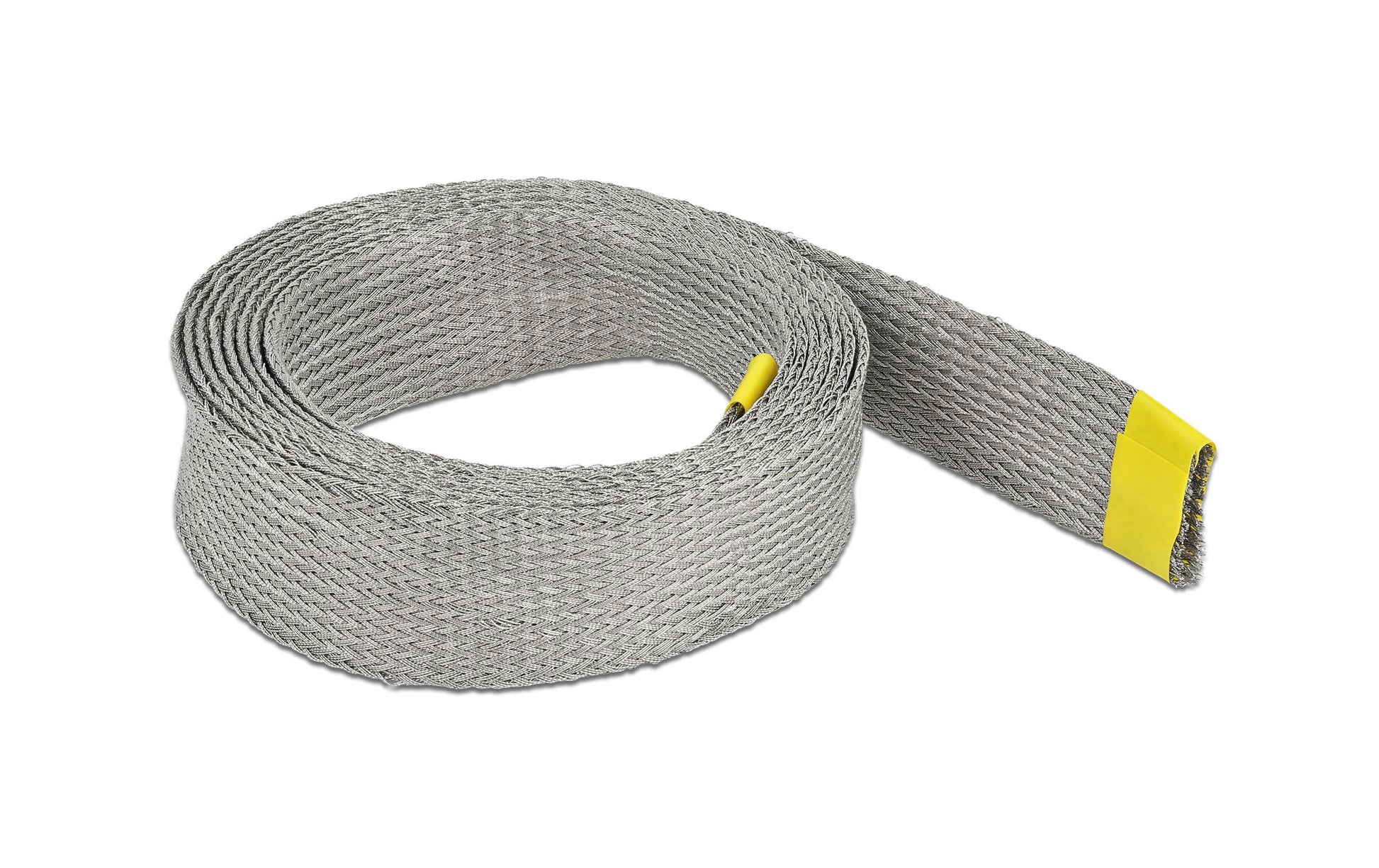 DeLOCK Kabelschlauch, Ø 25 mm × 2 m, EMV-Abschirmung, dehnbar – grau