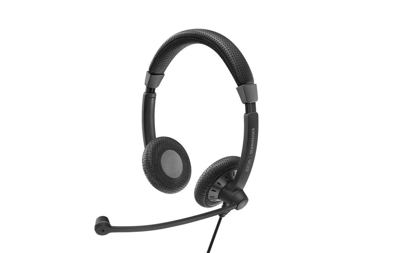 EPOS IMPACT SC 75 – Duo Headset – USB, 3,5 mm Klinke, Inline-Controller – für Microsoft Teams