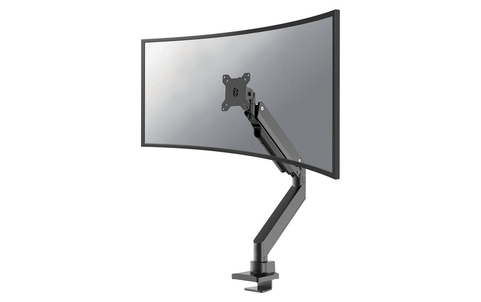 Neomounts D775 Blackplus – Monitorarm, Tischklemme, Tischdurchführung, bis 49", höhenverstellbar, Gasfeder