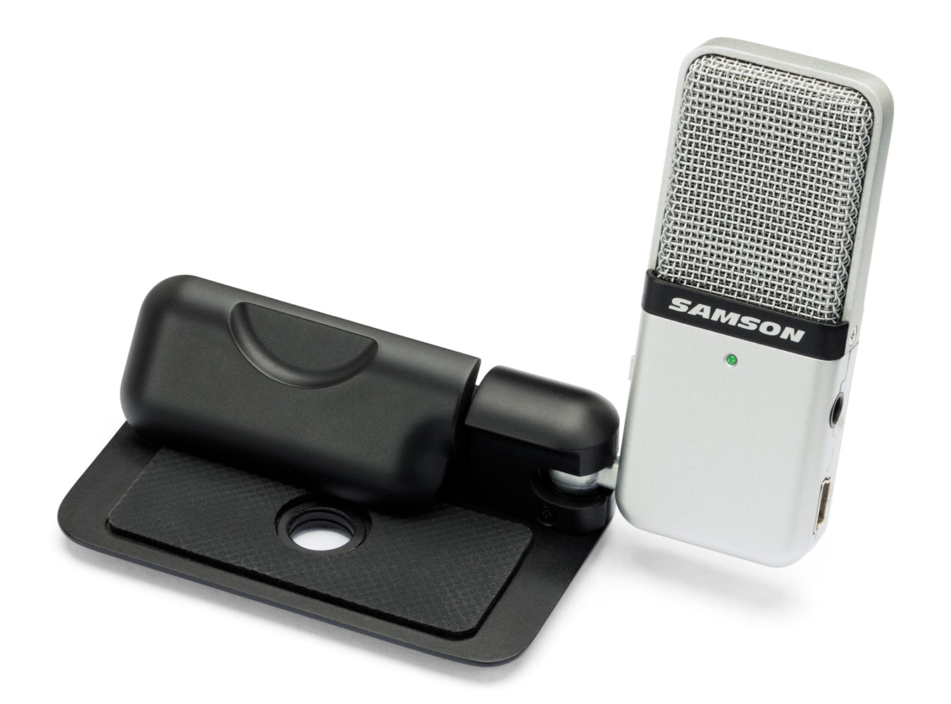 Samson Go Mic – Tisch-/Desktopmikrofon, USB, umschaltbare Richtcharakteristik, Kondensator, Gaming, Weiss