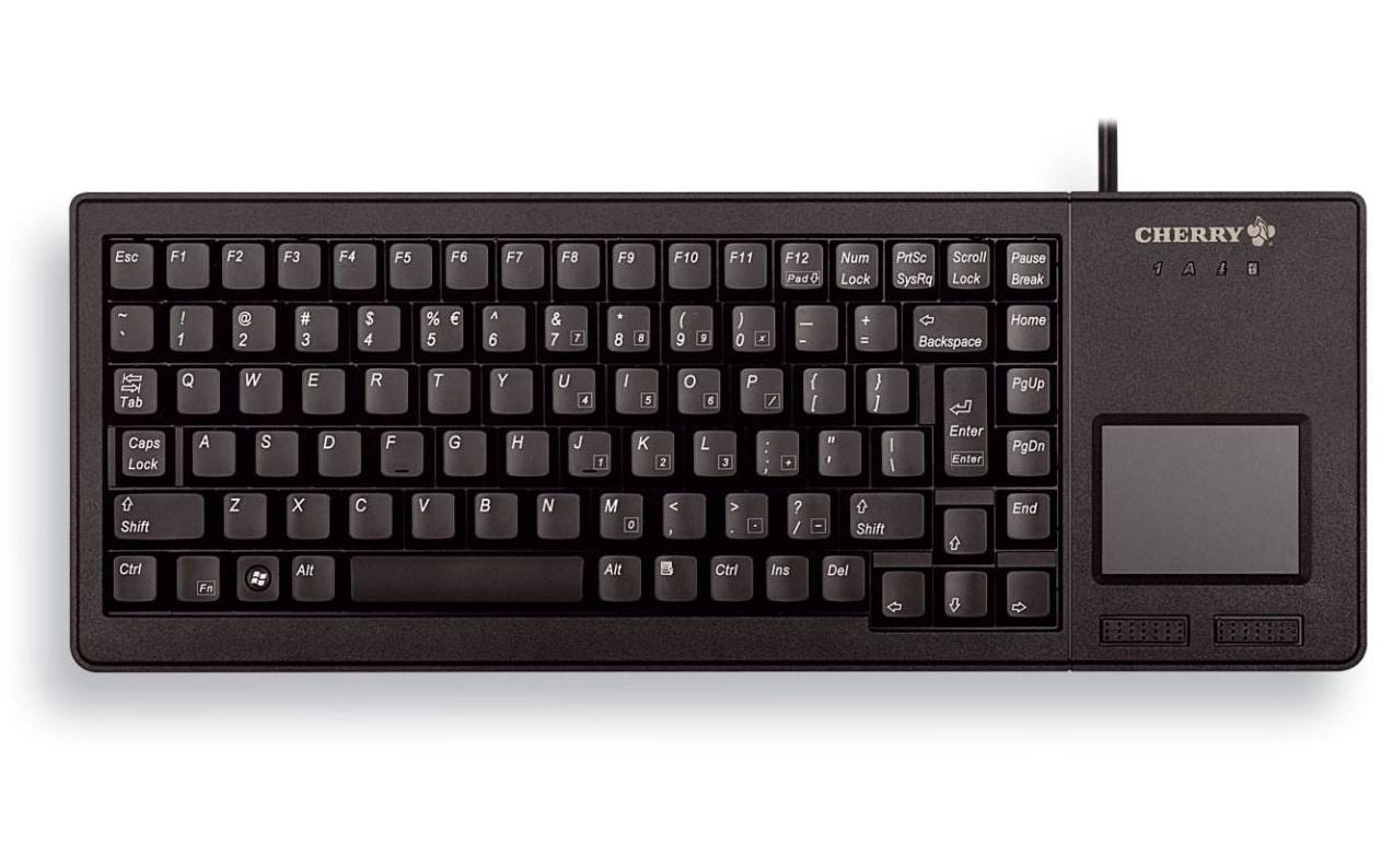 CHERRY G84-5500 XS – Tastatur, kabelgebunden (USB-A), CH-Layout (DE-CH), mechanisch, mit Touchpad, schwarz