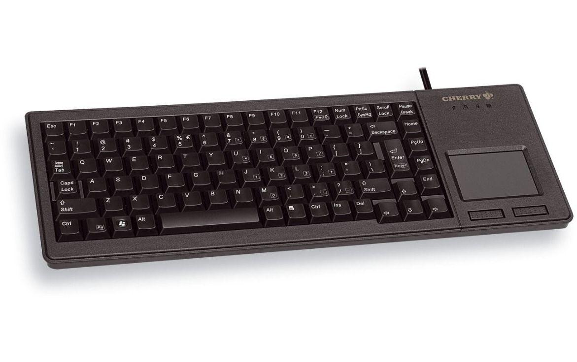 CHERRY G84-5500 XS – Tastatur, kabelgebunden (USB-A), CH-Layout (DE-CH), mechanisch, mit Touchpad, schwarz