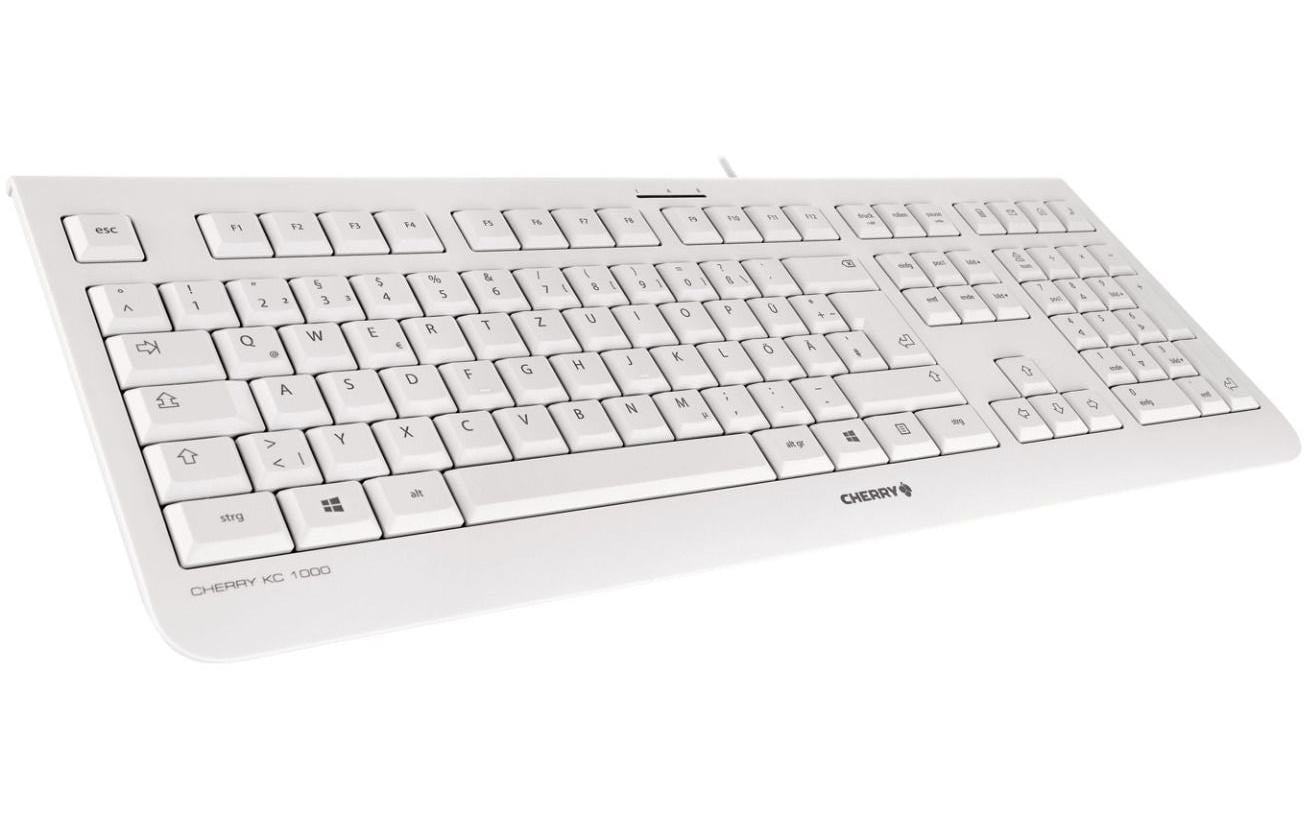 CHERRY Tastatur, kabelgebunden (USB-A), CH-Layout (DE-CH), Fullsize (mit Ziffernblock), Membran, Grau