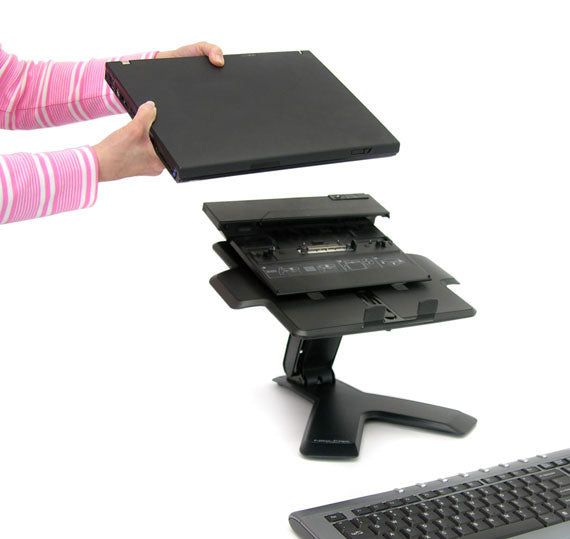 Ergotron Neo-Flex Laptop-Ständer – Höchstgewicht 6,4 kg, Höhenverstellung 15 cm – Schwarz