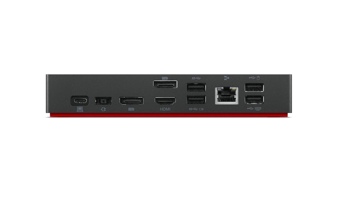 Lenovo 40AY0090CH Dockingstation – USB-C, 2× DP, 1× HDMI, 90 W PD, GbE, für ThinkPad X1 Carbon/X1 Yoga
