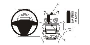 Brodit ProClip Montageplatte – universal – Schwarz