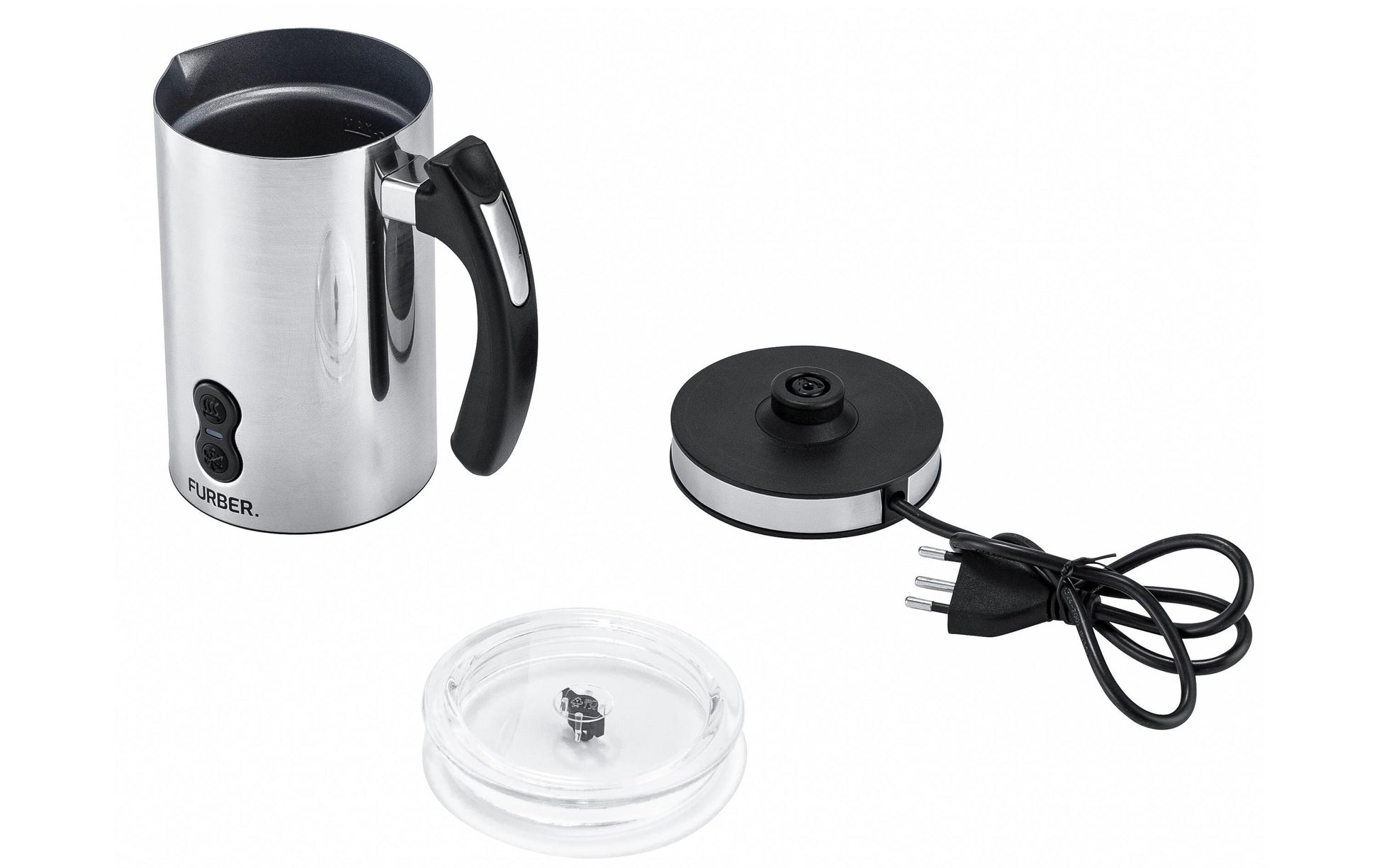Furber. Furber Milchaufschäumer – 240 ml, 500 W – Edelstahl