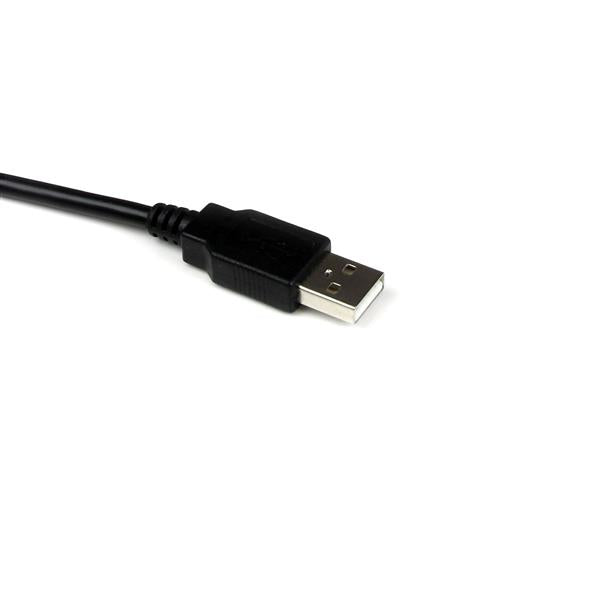 StarTech.com USB-A Verlängerungskabel (Stecker auf Buchse) – USB 2.0 – 1,5 m – Abgewinkelt – Schwarz