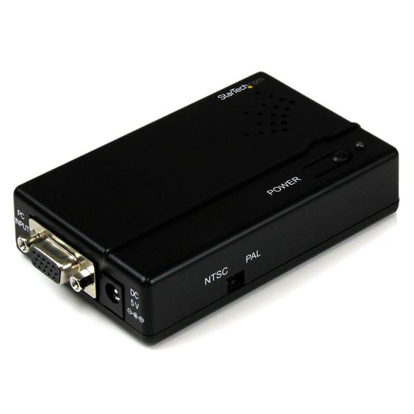 StarTech.com Adapter VGA zu Composite/S-Video – bis 1600 × 1200, 0,914 m, Schwarz