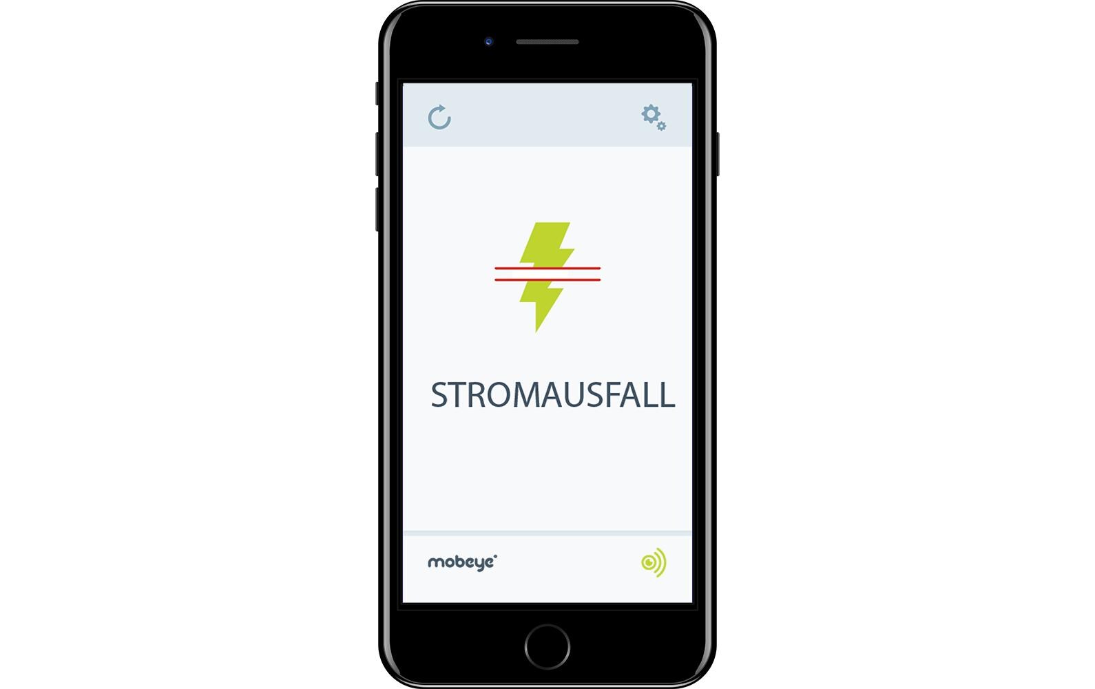 Mobeye PowerGuard CM4100 – Stromausfallmelder, 4G, externes Netzteil, 2× CR123A – Grau