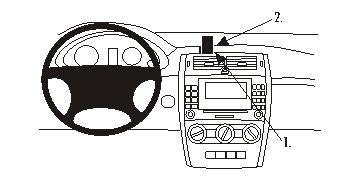 Brodit ProClip – Auto-Halterung – Schwarz