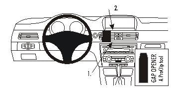 Brodit ProClip – Auto-Halterung – für Modelle mit werkseitiger Navigation und Holzdekor