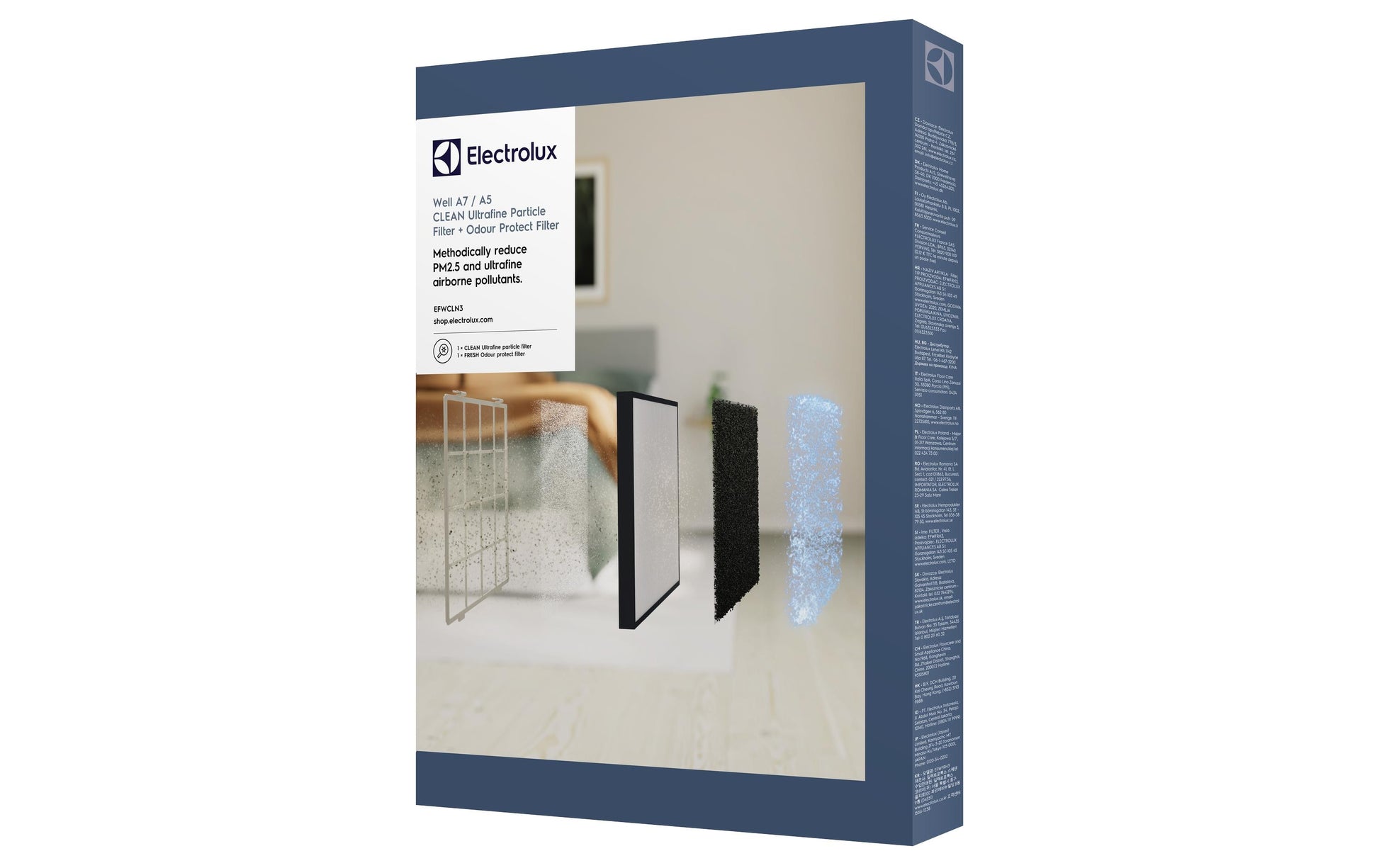 Electrolux Luftreinigerfilter Clean Ultrafine EFWCLN3 – 2 Stk., für Well A5/Well A7