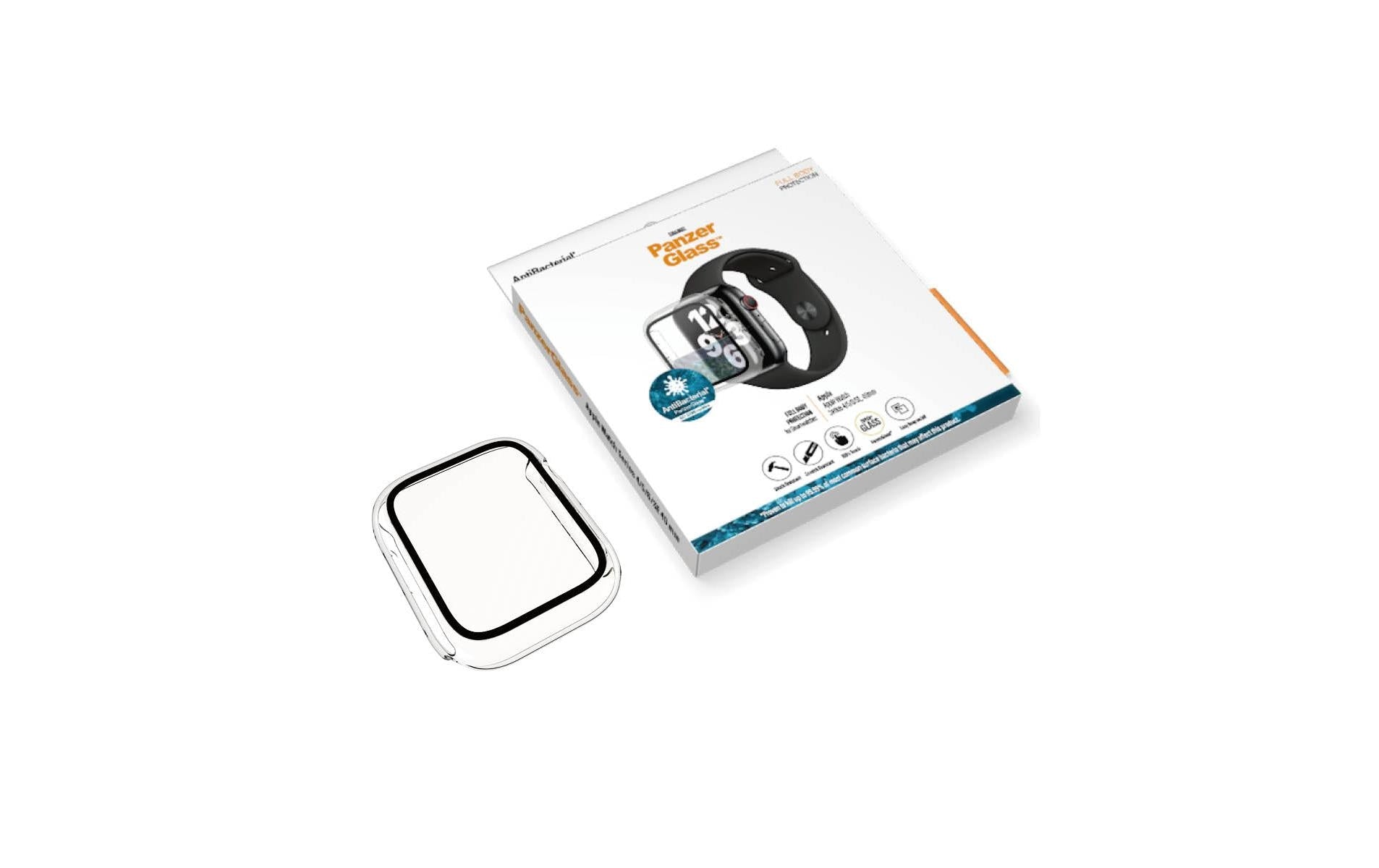 PanzerGlass Full Body (Std) 40 mm – Transparent, für Apple Watch