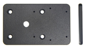 Brodit Montageplattenverlängerung – POS-Halterung, mit AMPS-Bohrungen, 80 × 50 × 5 mm