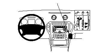 Brodit ProClip – Auto-Halterung – Schwarz