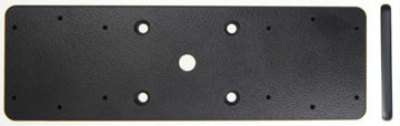 Brodit Montageplattenverlängerung – Spezialzubehör – AMPS vorgebohrt, 155 × 50 × 5 mm, Schwarz