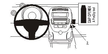 Brodit ProClip – Auto-Halterung – für Peugeot 107 (06-14), Toyota AYGO (06-14), Citroen C1 (06-14) – Schwarz