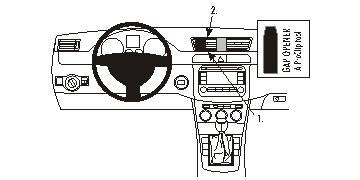 Brodit ProClip – Auto-Halterung – für Volkswagen Passat (05–14), Passat Alltrack (12–15), Passat CC (09–17) –