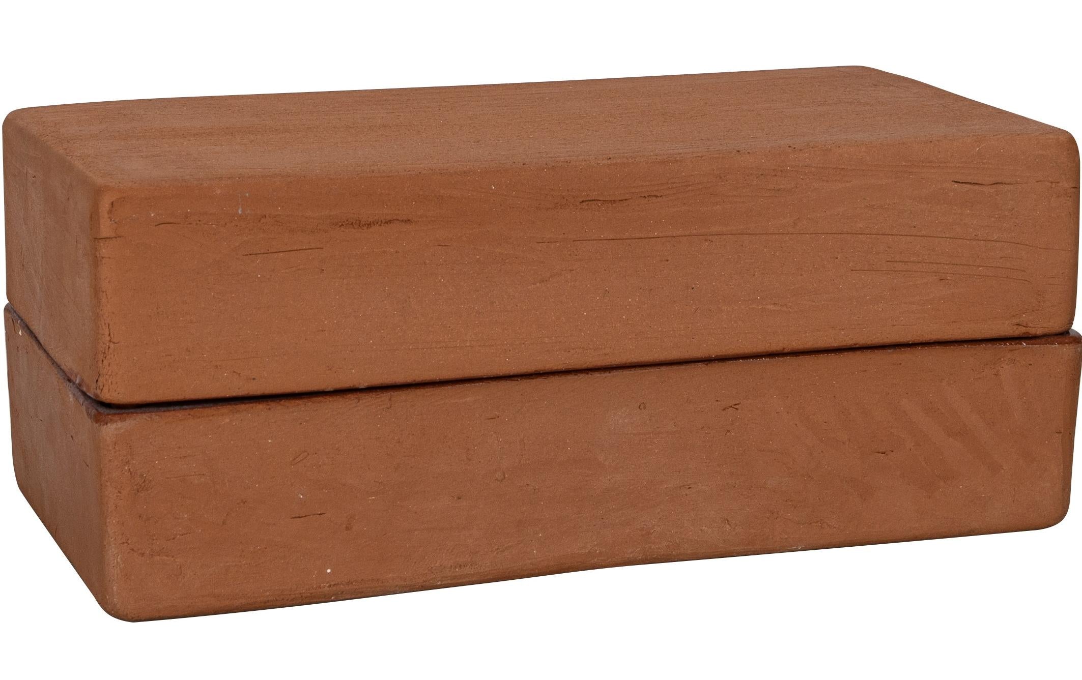 Nouvel Grill- & Backstein 1,9 l, 12 × 12 × 10 cm, Terrakotta, 2-teilig, bis 930 °C