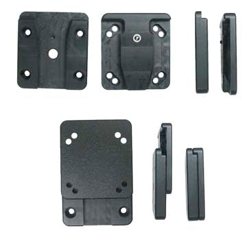 Brodit Montageadapter – für AMPS-Bohrbild – Schwarz