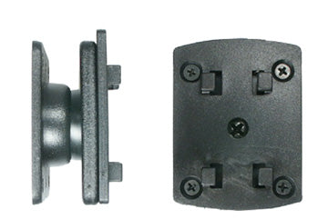 Brodit Montageadapter, neig-/schwenkbar, schwarz