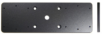 Brodit Montageplatte (Erweiterung), AMPS vorgebohrt, 143×50×5 mm, Schwarz