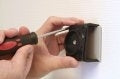 Brodit Kipp-/Schwenkplatte – 50×70×21 mm, mit vorgebohrten Befestigungslöchern, Schwarz