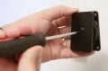 Brodit Kipp-/Schwenkplatte – 50×70×21 mm, mit vorgebohrten Befestigungslöchern, Schwarz
