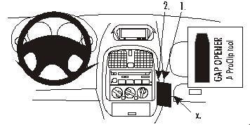 Brodit ProClip – Auto-Halterung (passiv) – für Mitsubishi Carisma 1999–2005