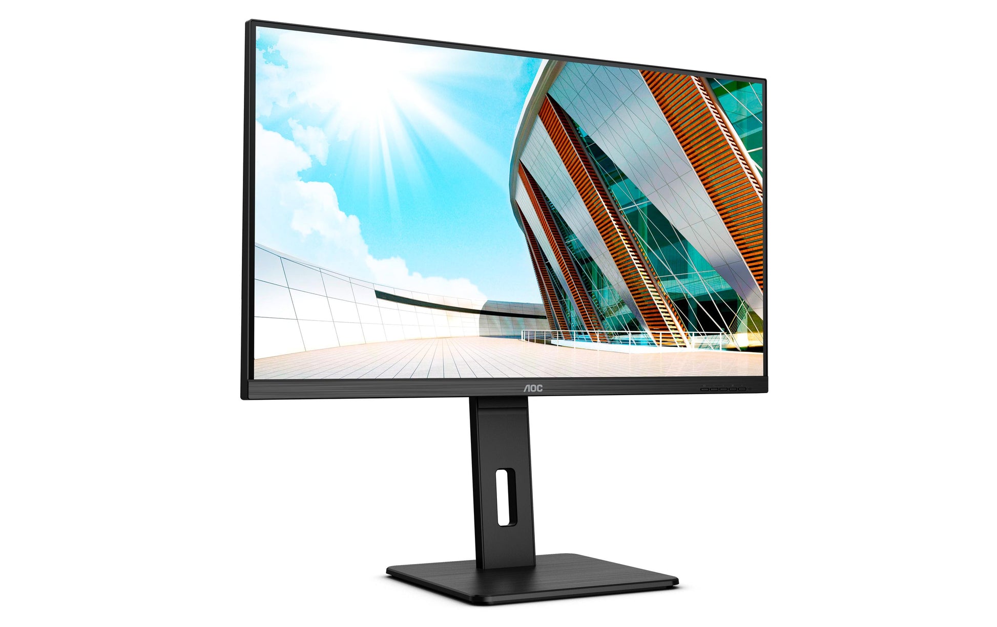 AOC U32P2 – Monitor, 31,5" 4K UHD (3840 × 2160), VA, 60 Hz, 350 cd/m², VESA 100 × 100, Schwarz