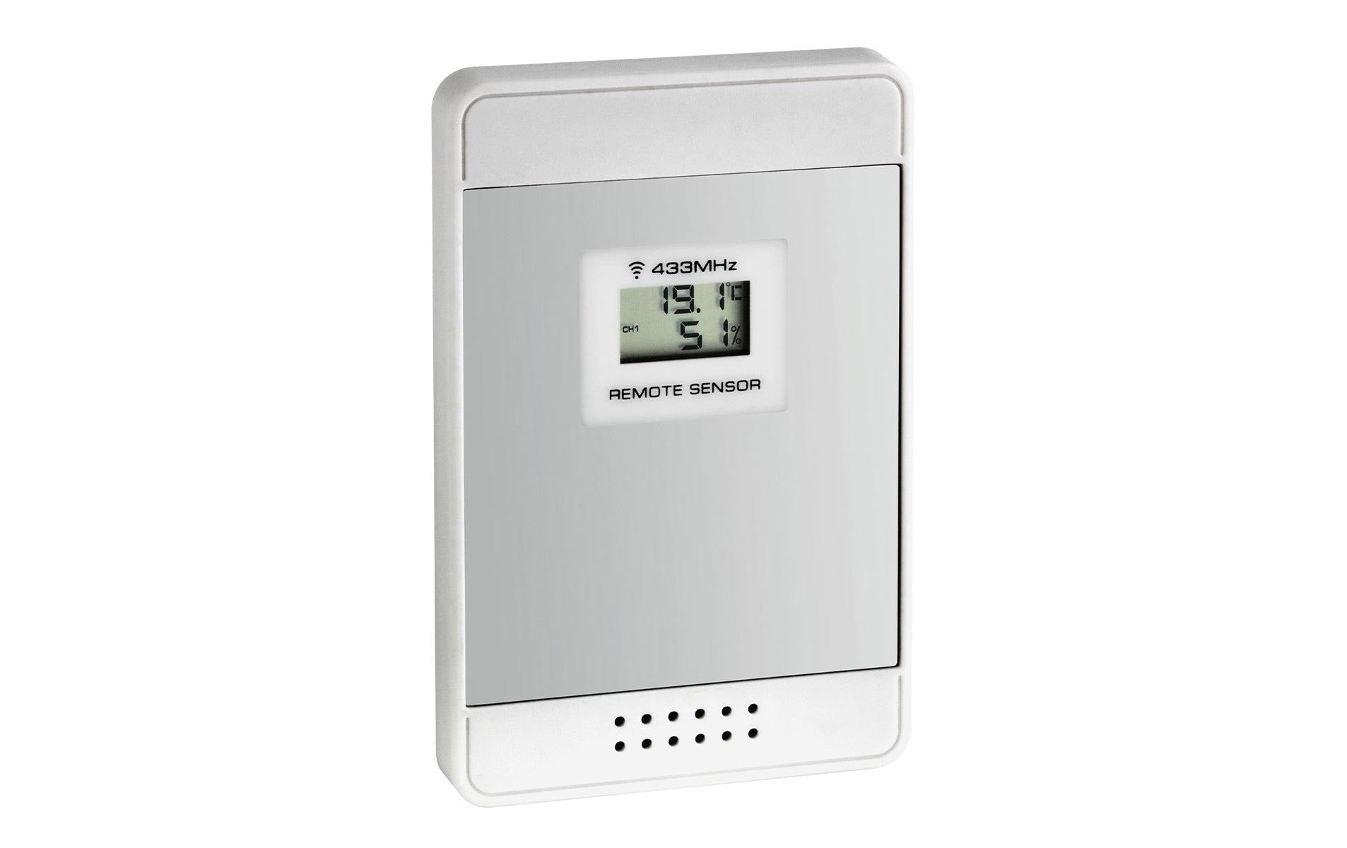 TFA-Dostmann MULTY Temperatur-/Feuchtesensor – 433 MHz, −40–70 °C, 20–95 %, Innen/Aussen