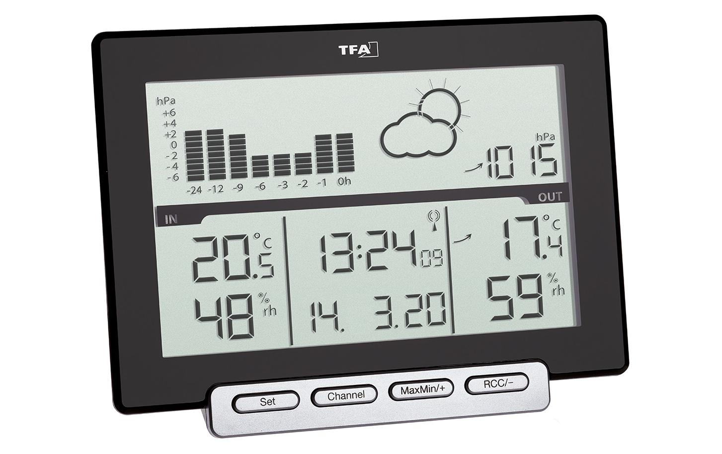 TFA-Dostmann METEO SENS Temperatur-/Feuchtesensor – Kabellos, −40–60 °C, 1–99 %, Innen/Aussen