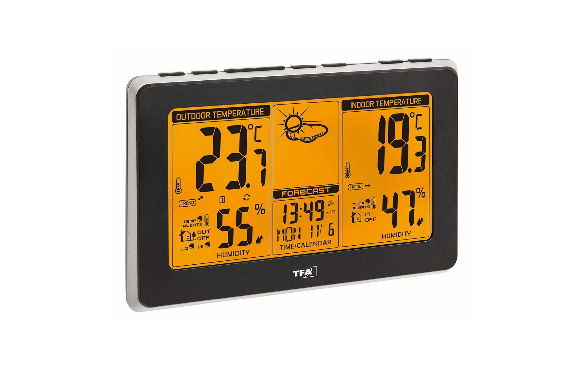 TFA-Dostmann MONDO Temperatur-/Feuchtesensor – Kabellos, −40–70 °C, 20–95 %, Innen/Aussen