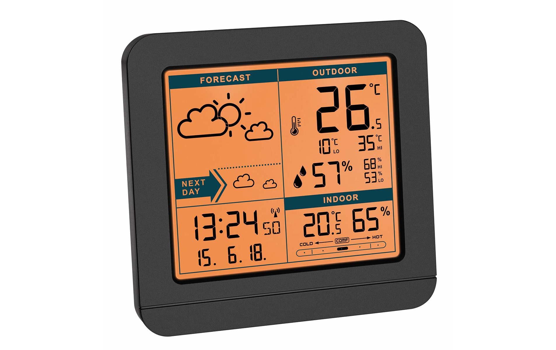 TFA-Dostmann SKY Temperatur-/Feuchtesensor – Kabellos, 10–50 °C, 20–99 %, Innen/Aussen