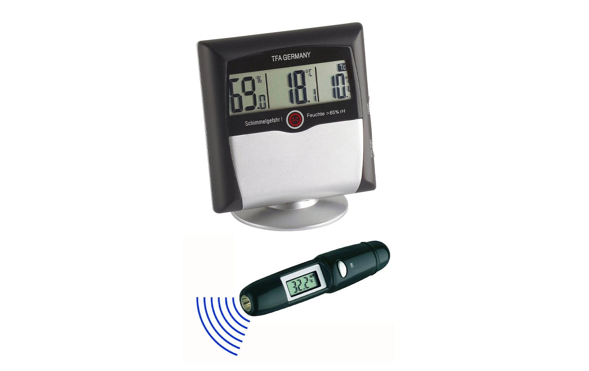 TFA-Dostmann KLIMA CONTROL SET Thermo-Hygrometer (Handgerät) – −33–110 °C, 1–99 %