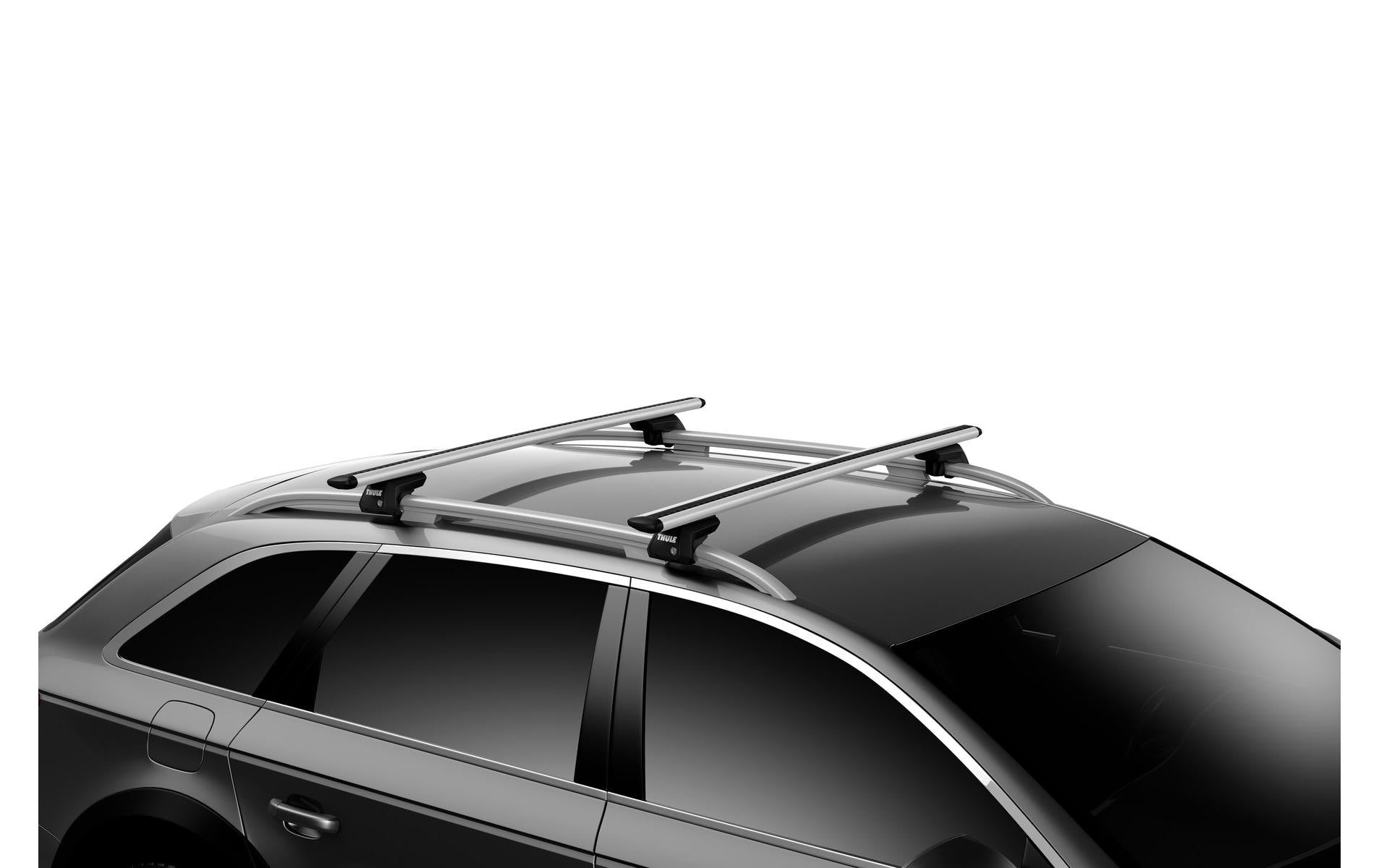 Thule Fussatz – abschliessbar – für WingBar Evo/WingBar/WingBar Edge und andere – bis 100 kg – schwarz – 4 Stk.