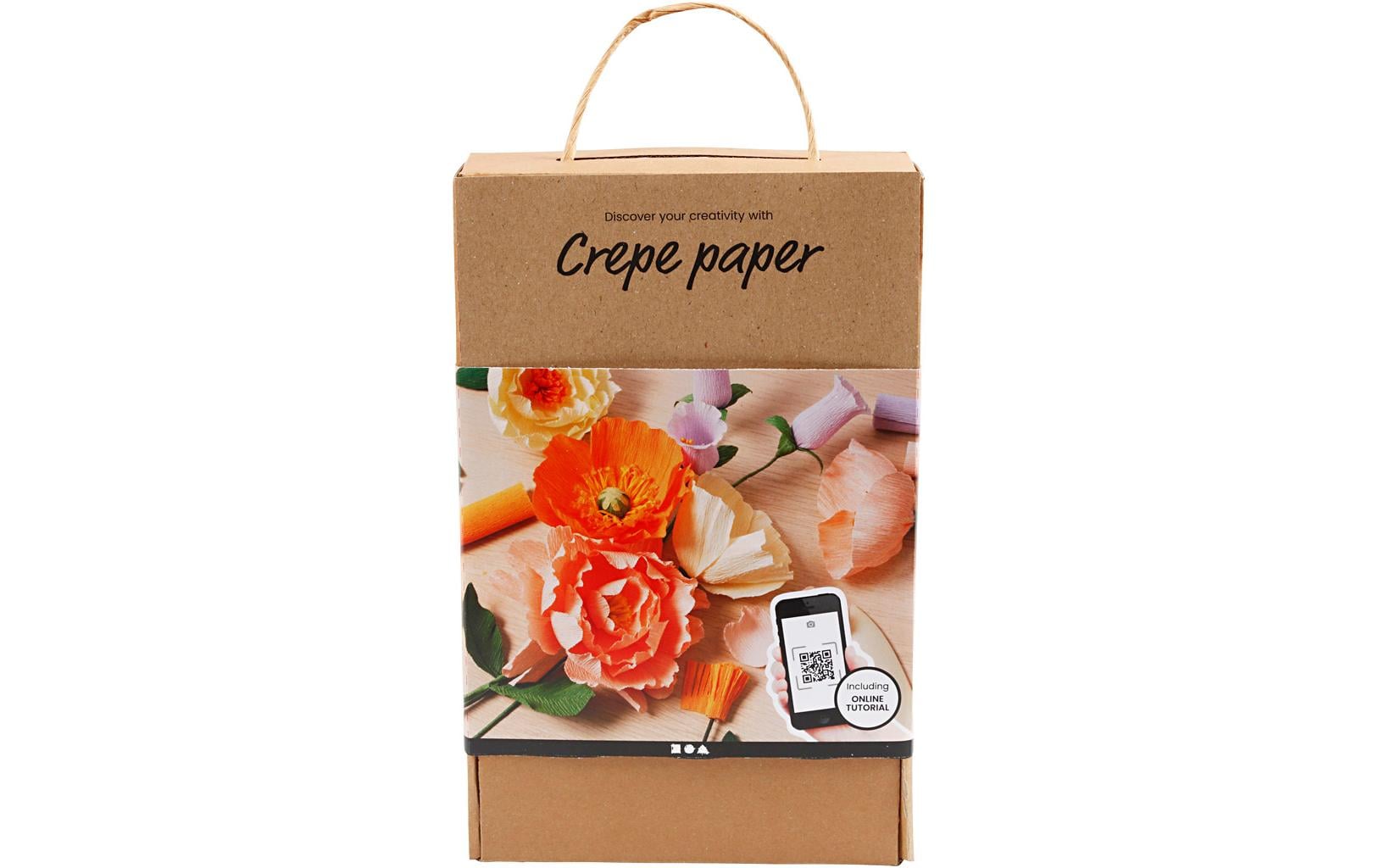 Creativ Company Bastelset Krepppapier – 15-teilig – mehrfarbig