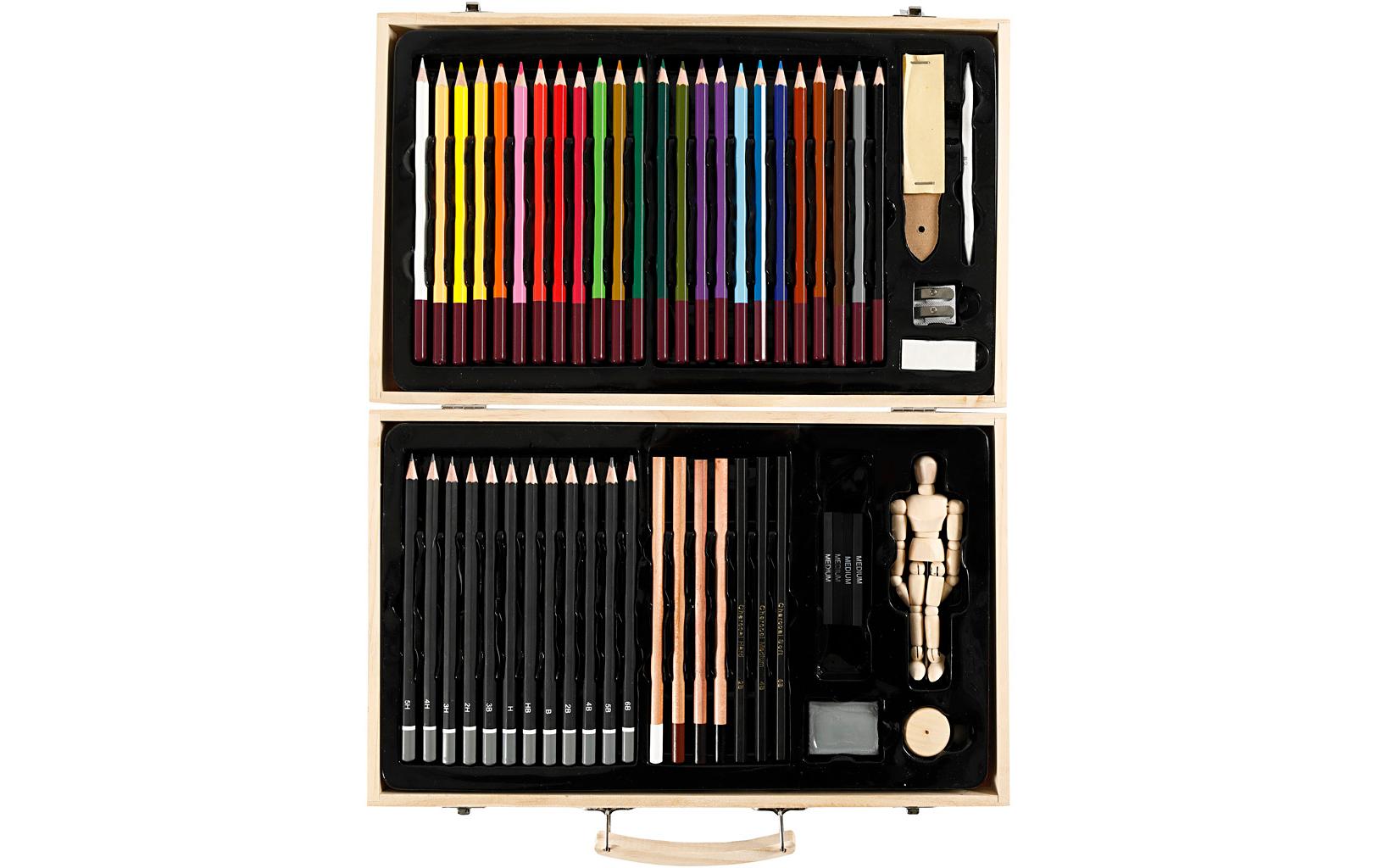 Creativ Company Farbstifte – farbig sortiert, 51er-Pack