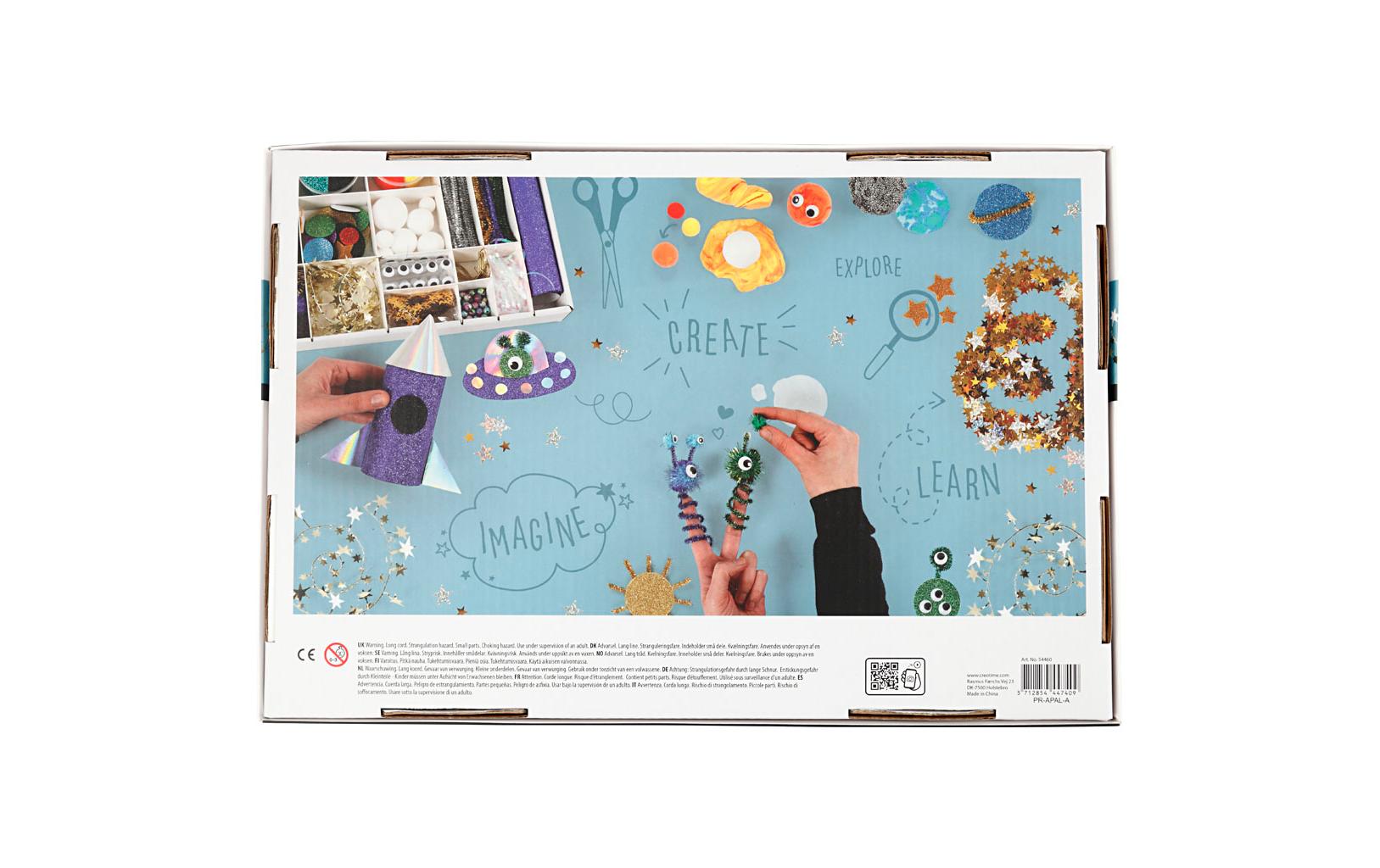 Creativ Company Kreativbox – Bastelset – Weltraum – 16-teilig – ab 3 Jahren