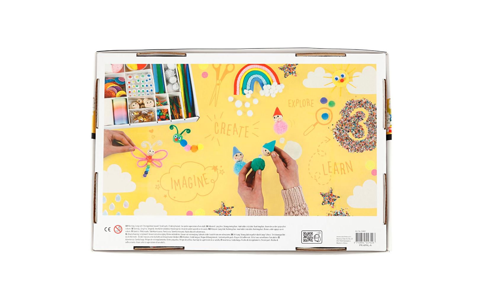 Creativ Company Kreativbox – Bastelset – Regenbogen – 16-teilig – ab 3 Jahren