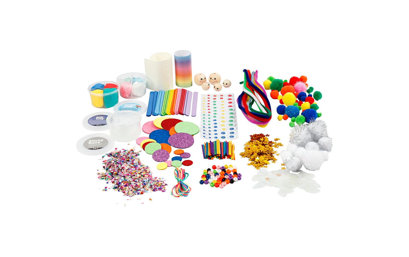 Creativ Company Kreativbox – Bastelset – Regenbogen – 16-teilig – ab 3 Jahren