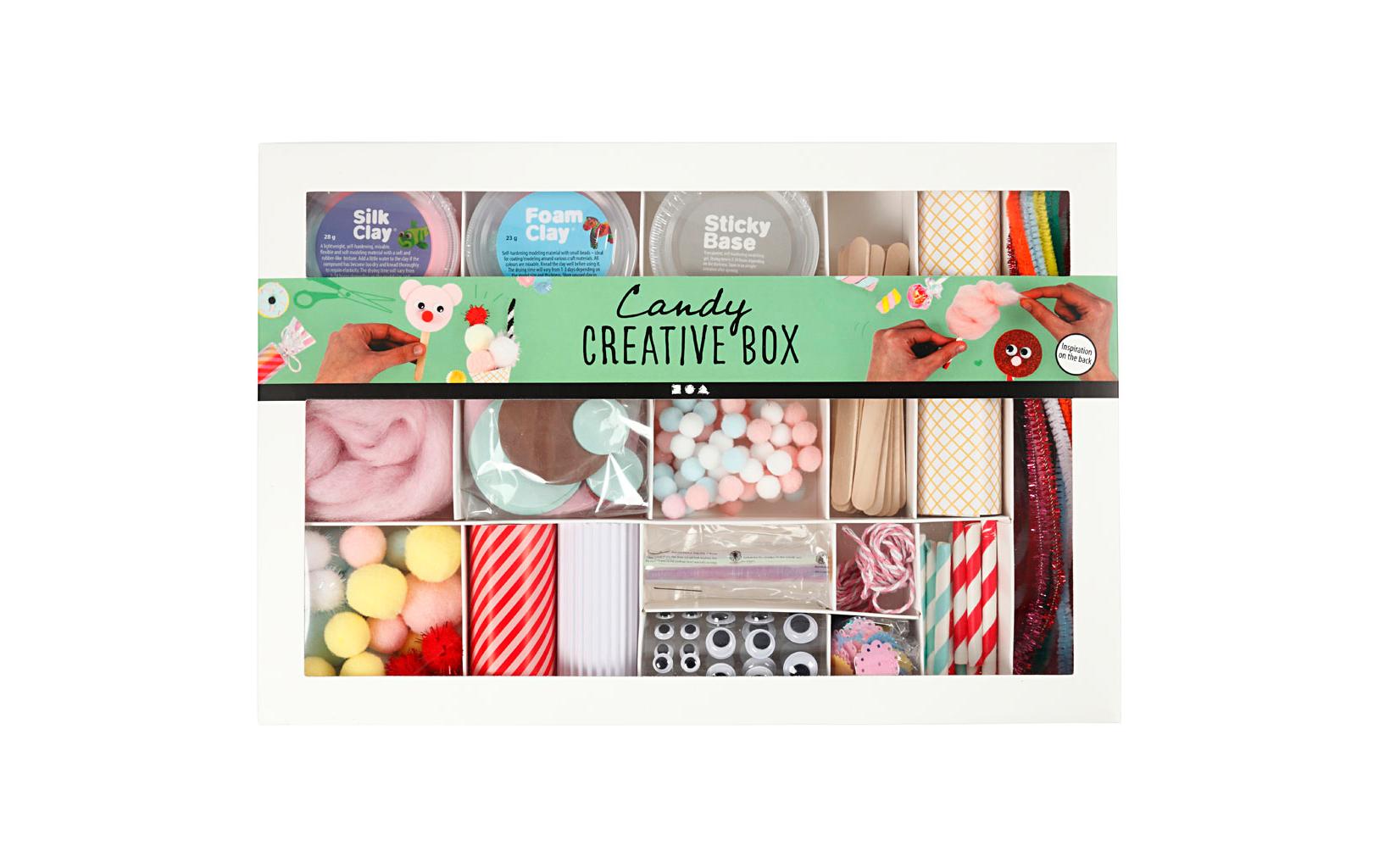 Creativ Company Kreativbox – Bastelset – 16-teilig – ab 3 Jahren – Papier, mehrfarbig