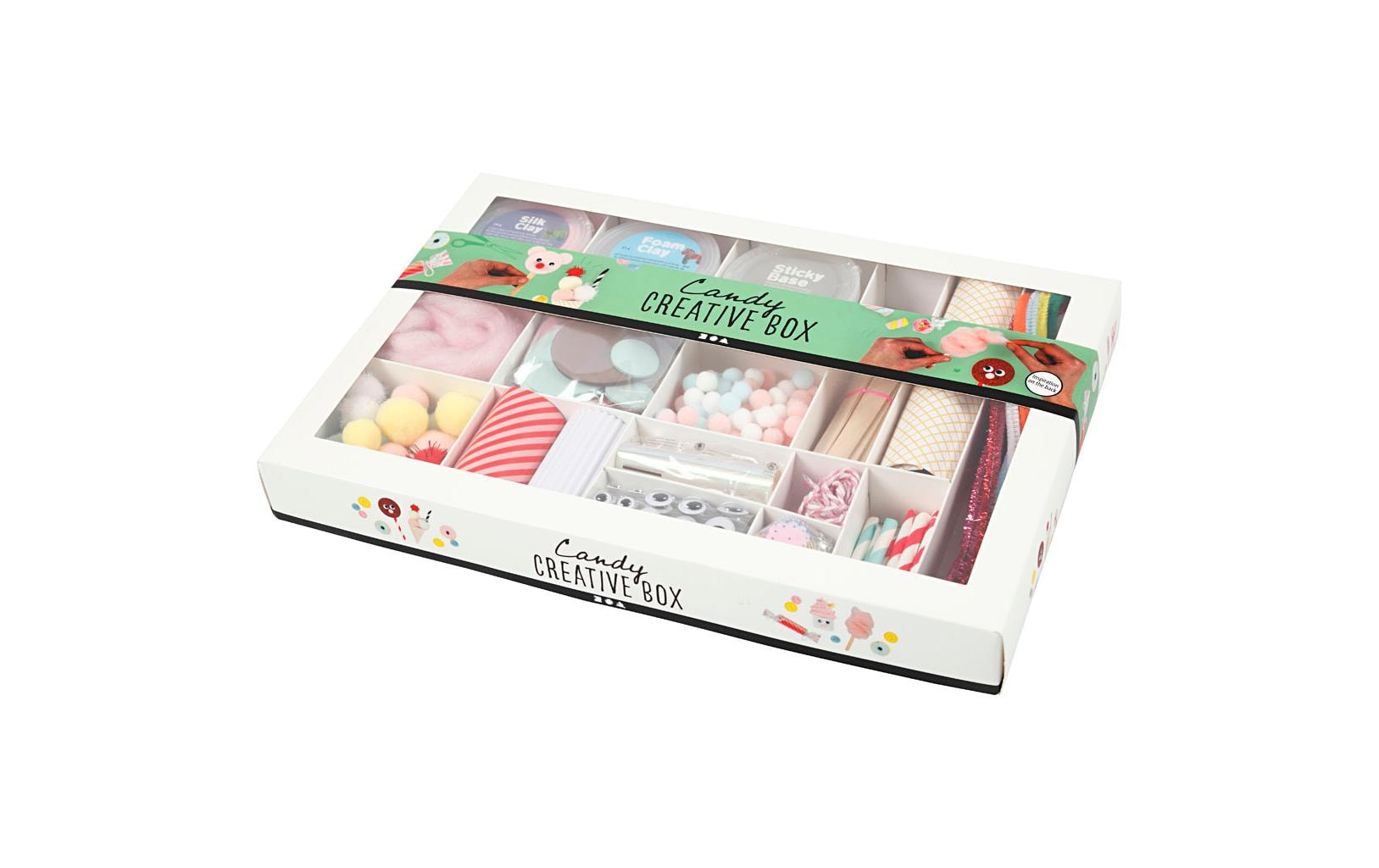 Creativ Company Kreativbox – Bastelset – 16-teilig – ab 3 Jahren – Papier, mehrfarbig