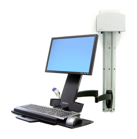 Ergotron 200 Serie Combo Arm – Monitorarm, schwarz strukturiert