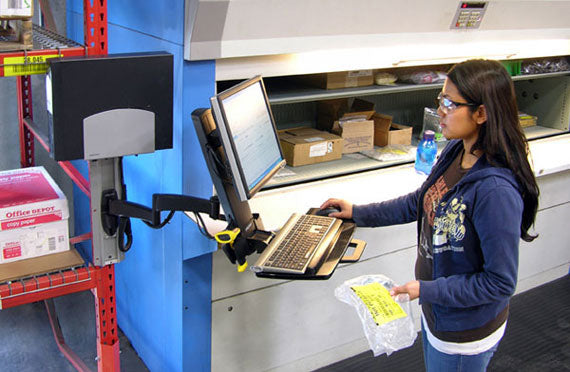Ergotron 200 Serie Combo Arm – Monitorarm, schwarz strukturiert