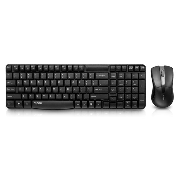 Rapoo X1800 – Tastatur-Maus-Set – Mechanisch – 2,4 GHz USB-A – QWERTZ (DE) – Schwarz